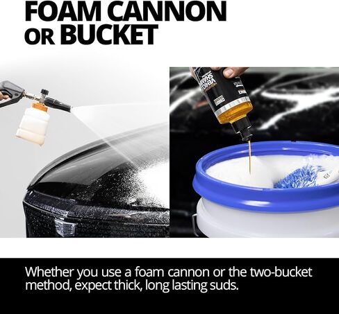 CERAKOTE High Foam Vehicle Shampoo (16 oz) – pH Neutral Premium Car Wash Soap for FoamCannon, SnowFoam, Pressure Washer & Hand Wash – Ceramic Coating Prep & Maintenance – Citrus Scent – Maximum Suds in Saudi Arabia