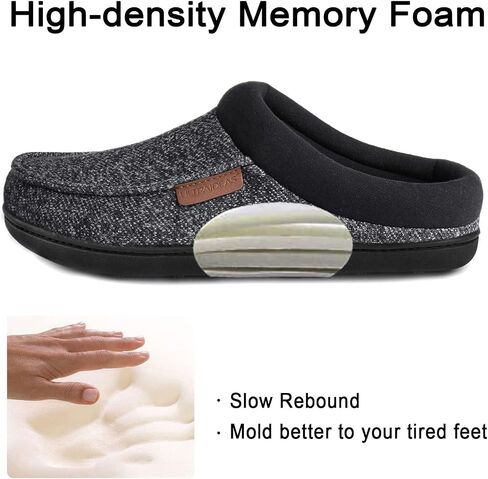 ULTRAIDEAS Men's Nealon Moccasin Clog Slipper, Slip on Indoor/Outdoor House Shoes in Saudi Arabia