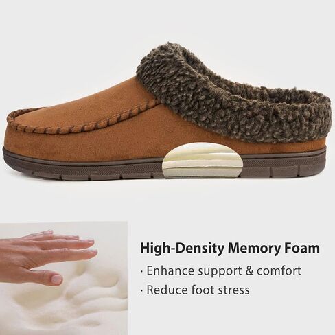 ULTRAIDEAS Men's Nealon Moccasin Clog Slipper, Slip on Indoor/Outdoor House Shoes in Saudi Arabia