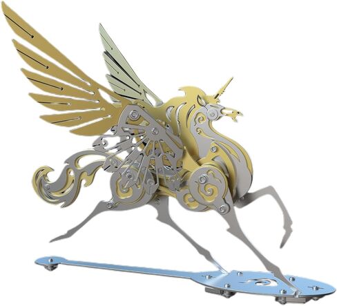 Decorative Winged Pegasus Figurine, Unicorn Sculpture, Made with Metal, Aloy, Steel and Bronze. (Gold) in Saudi Arabia