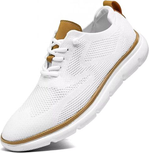 Mens Oxfords Lace-Up Lightweight Casual Walking Shoes Fashion Sneakers Shoes in Kuwait