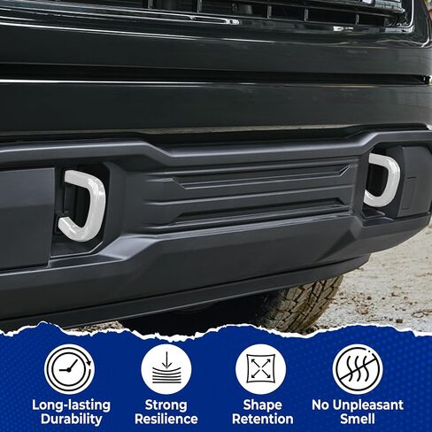 غطاء خطاف السحب متوافق مع GMC Sierra 1500 2019 ، 2020 ، 2021 ، 2022 ، 2023 ، 2024 ، 2025 - تصميم الترقية ، مطاط السيليكون ، الأحمر in Kuwait