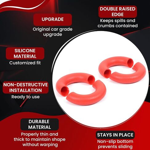 4PCS Car Bumper Towing Hitch Covers Compatible with INEOS Grenadier 2020-2025 Front & Rear Bumper Tow Hook Covers Trailer Hitch Rubber Sleeve Receiver Protector Cover (Red) in Saudi Arabia