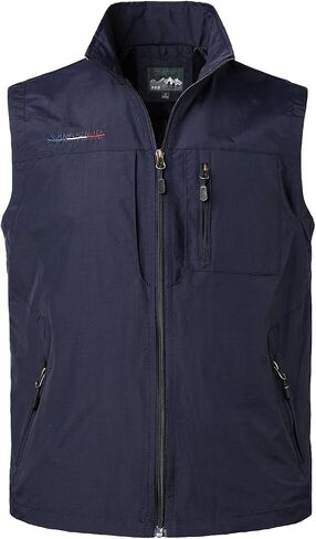 Mens Quick Dry Fishing Vests Lightweight Sleeveless Jackets with Zipper Pockets for Travel Hiking in Saudi Arabia