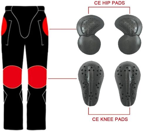 Motorcycle Pants, Versatile Durable Motorcycle Jeans for Men & Women Riding Pants Trousers with Kenn & Hip Armor Pads in Saudi Arabia