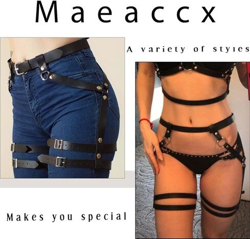 Maeaccx Leather Leather Leather Harness حزام حزام الساق جسم الجسد للنساء in Saudi Arabia