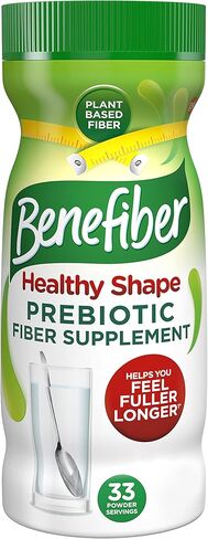 Benefiber Healthy Shape Prebiotic Fiber Supplement Powder for Digestive Health, Daily Fiber Powder - 67 Servings (17.6 Ounces) in Kuwait