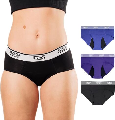 Bambody Absorbent Hipster, Period Underwear for Women and Teens - Maternity, Postpartum - Breathable, Silky Smooth in Saudi Arabia