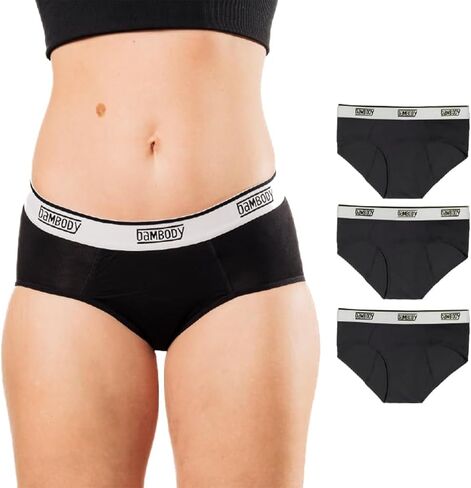 Bambody Absorbent Hipster, Period Underwear for Women and Teens - Maternity, Postpartum - Breathable, Silky Smooth in Saudi Arabia