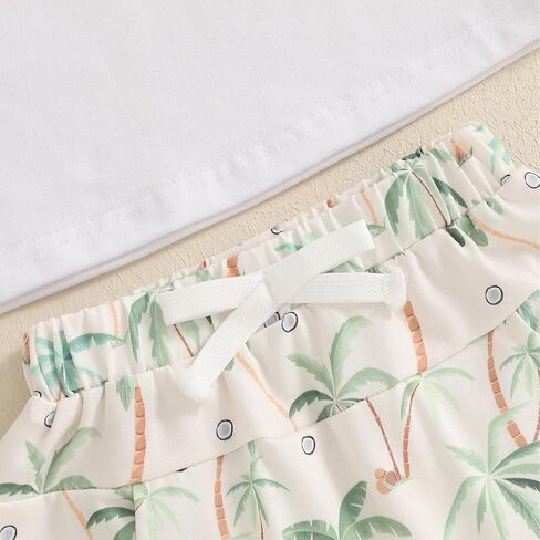 Ledy Champswiin Toddler Baby Boy Summer Outfit Color Block Short Sleeve T-shirt Pullover Tops Jogger Shorts Clothes Set in Kuwait