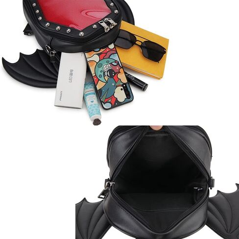 Gothic Coffin Shape Fashion Purses and Handbags for Women Halloween Shoulder Bag Backpack in Saudi Arabia