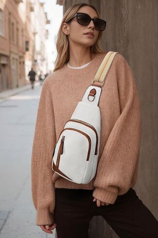 Leather Crossbody Bags Sling Bag for Women, Shoulder Backpack, Leather Sling Bag for Women Crossbody Purse Travel in Kuwait