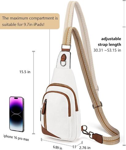Leather Crossbody Bags Sling Bag for Women, Shoulder Backpack, Leather Sling Bag for Women Crossbody Purse Travel in Kuwait