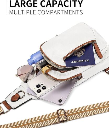 Leather Crossbody Bags Sling Bag for Women, Shoulder Backpack, Leather Sling Bag for Women Crossbody Purse Travel in Kuwait
