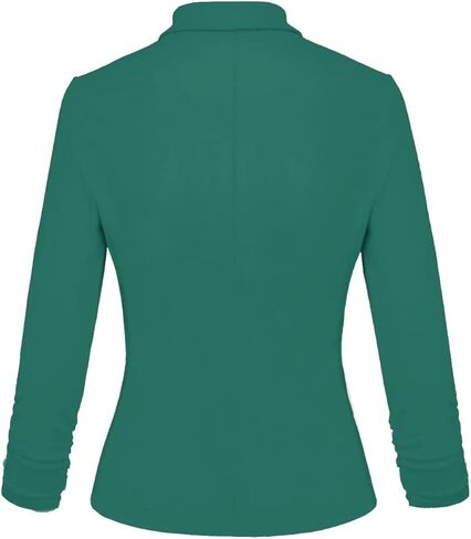 Hybrid & Company Women's Lightweight Casual Work Office Stretch Ponte Cardigan Blazer Jacket Made in USA in Kuwait