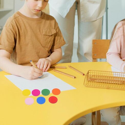 DECHOUS 50Pcs Colorful Wood Discs, 0.8in Small Colored Round Wooden Discs, DIY Round Wood Discs Cutout Ornaments for DIY Crafts Art Projects Decoration in Kuwait