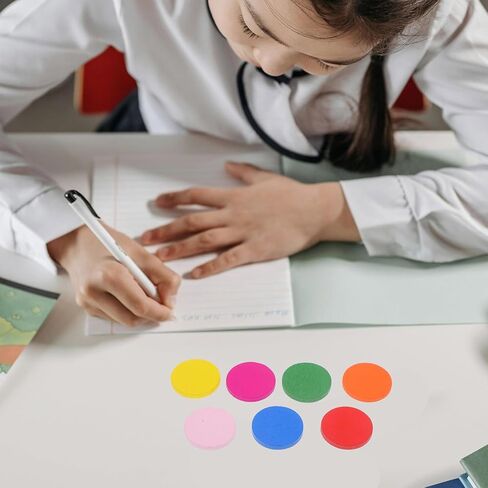 DECHOUS 50Pcs Colorful Wood Discs, 0.8in Small Colored Round Wooden Discs, DIY Round Wood Discs Cutout Ornaments for DIY Crafts Art Projects Decoration in Kuwait