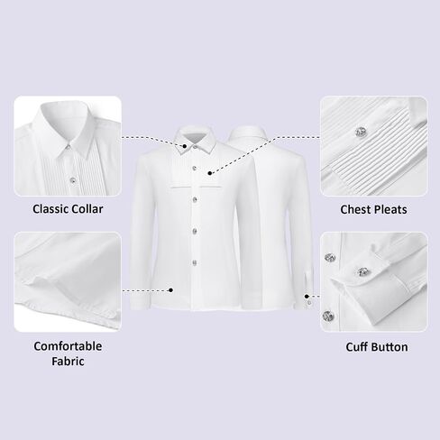 Lamgool Tuxedo Suits for Boys Kids Formal Outfit 4-Piece Set with Sequin Blazer Dress Shirt Black Pants Bow tie Prom Wedding in Saudi Arabia