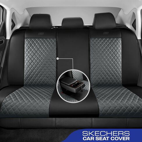 أغطية مقعد السيارات في Skechers ، أغطية مقاعد فاخرة فاخرة ، واقي مقعد مضاد للسيارة مضاد للماء ، وملحقات السيارات الوسادة الهوائية ملائمة لمعظم السيارات والشاحنات والشاحنات وسيارات الدفع الرباعي والرمادي in Kuwait