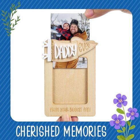 Car Picture Frame For Dad, Car Visor Photo Frame Accessories, Small Father's Day Birthday Gifts From Daughter, Son, Unique Valentines Gifts For Dad From Kids, Cute Decorations For Father (With Clip) in Saudi Arabia