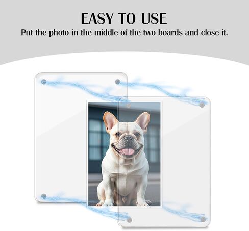 2-Pack Magnetic Car Visor Picture Frames–2.5x3.6 Inch Photo Holders, Personalized Car Accessories with Clips for Easy Display in Kuwait