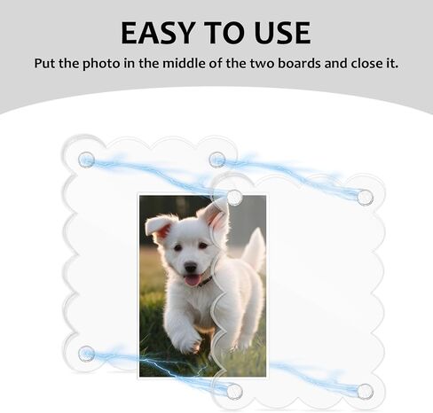 2-Pack Magnetic Car Visor Picture Frames–2.5x3.6 Inch Photo Holders, Personalized Car Accessories with Clips for Easy Display in Kuwait
