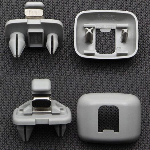 2PCS Audi Inner Sun Bisor Clips ، HOACK LOCKED CAR LOTER INTERIOR COR - متوافق مع Audi Q5 Q3 A1 A3 A4 A5 S3 S5 TT ، OEM: 8U0857562A (أسود) in Kuwait