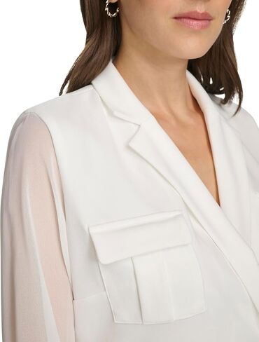 Calvin Klein Women's Scuba Crepe Long Sleeve Aline Dress in Saudi Arabia
