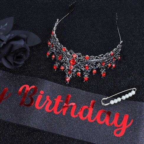 Birthday Crown Adult Woman & Glitter It's My Birthday Sash for Women Birthday Tiara for Women Princess Tiara Birthday Hat Birthday Headband for Parties Favors Rose Gold Birthday Decorations in Kuwait