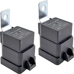 2-Pack AZ9861-1C-12DC4R1 12V DC 40A SPDT Automotive Relay – 5-Pin Design, Compatible with Ford F-150/Chevy Silverado/Dodge Ram – Fixes Cooling Fan (P0480) & A/C Failures (P0641)