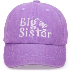 Cute Embroidered Baseball Caps for Kids - Adjustable Washed Distressed Vintage Cowboy Sun Hat for Boys & Girls Ages 3-8