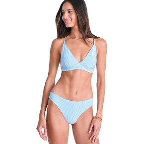 vineyard vines Women's Plunge Bikini Top Seersucker