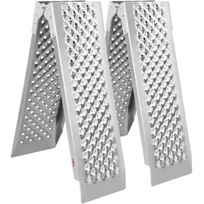 Ruedamann 5ft 2pcs الألومنيوم سقيفة منحدر ، 9.4 "W Powerports القابلة للطي RAMP ، 880LBA/PR ، وركوب جزازة العشب ، EBIKE ، ATV ، UTV ، دراجة الأوساخ ، منحدر دراجة نارية لمقطورات الشاحنة الصغيرة سقيفة السرير