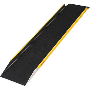 RUEDAMANN 47 "منحدر سقيفة الألمنيوم ، 1pc 600 رطل من منحدر تحميل السعة للدراجة النارية ، 11 3/16" منحدرات غير قابلة للانزلاق لدخول السقيفة ، ATV ، UTV ، جزازة العشب ، مقطورة ، دراجة إلكترونية