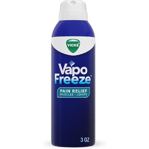 Vicks Vapofreeze Mentolain تخفف من الرش 3 أوقية ، للعضلات وآلام المفاصل المرتبطة بالتهاب المفاصل ، وآلام خلفية بسيطة ، وسلالات ، وتولاش ، وكدمات ، وأبخرة فيكس ، وصياغة اختراق