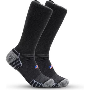 Boot Work Socks – Sweat-Wicking, Durable Wool Socks for Long Shifts – Up to 12" Boots – Made in USA