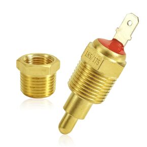 3/8" NPT Thermostat Fan Switch, 185°F On - 175°F Off Electric Fans Temperature Switch Automotive Engine Radiator Cooling Fans Temp Switches for 10" 12" 14" 16" Fan