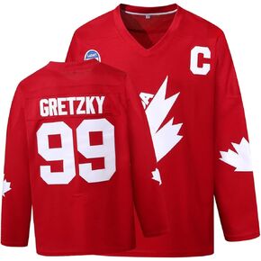 الشباب #99 Gretzky Labatt Team Coupe Canada Cup Hockey Hockey Jersey Stitched