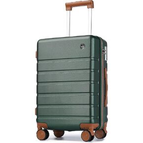 Carry on Luggage Suitcase, 22x14x9 Airline Approved 20 Inch Hardside Carry-on Luggage with Spinner Wheels, Hard Shell Luggage with TSA Lock, Hard Case Small Travel Suitcase (Black, 20-Inch)