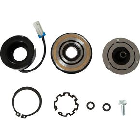 AC Compressor Clutch Kit Pulley Coil Fit for Chevy Silverado 1500 4.8L 5.3L 6.0L 6.2L 2000-2013 Silverado 2500 4.8L 5.3L 5.7L 6.0L 8.1L 2000-2014 15-4709 1805 A/C Compressor Clutch Kit