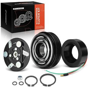 A-Premium Air Conditioner AC Compressor Clutch Kit Compatible with Honda Fit 2009 2010 2011 2012 2013 1.5L