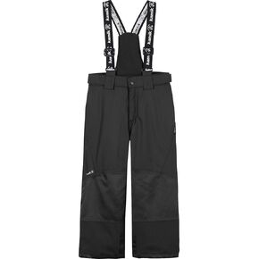 kamik Boys' Harper Insulated Suspender Pants (Toddler/Little Big Kid), Black