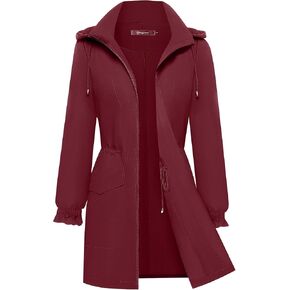 Bloggerlove Women Rain Jacket Waterproof Raincoat with Hood Lightweight Outdoor Windbreaker in Saudi Arabia
