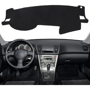 حصيرة تغطية لوحة القيادة لـ Subaru Legacy Outback Accessories 2005-2009 anti slip cover cover mat Sunshade Glare UV Rays Protector (Black)