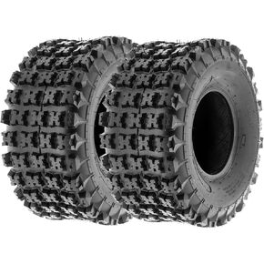 20x10-9 6PR TL UTV ATV Tire - All Terrain 20x10x9 Tires, Rim 9x8, OD 20in, SW 10in, Max Load 355lbs each Tire, LCI/SI 44F