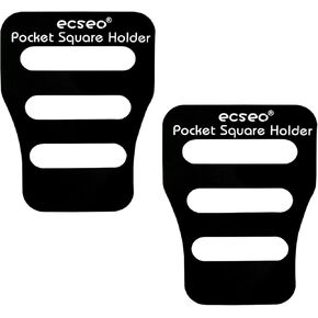 Pocket Square Guard for Men Suits, Ecseo Mens Pocket Square Holder/Folder - 2 Pack