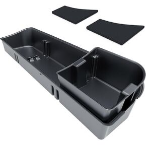 YITAMOTOR Rear Under Seat Storage Fit Ford 2015-2025 F150 & 2017-2024 Super Duty SuperCrew/Crew Cab, Upgraded Truck Organizer Underseat Storage Box for F-150 F250 F350 F450 F550