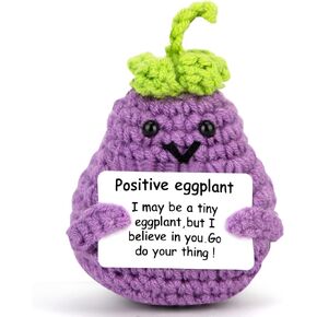 Ddluck Mini Funny Wool Bescplant Toy مع بطاقة إيجابية ، لها ، دمية كروشيه لطيفة للأطفال المراهقين ، هدية للنساء من الرجال مع Decors Decors Decors