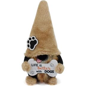 Dog Gnomes Plush Ornaments Doggie Paws Gnome Doll Figurine Handmade Swedish Tomte Tiered Tray Decor Dog Elf Gifts Home Decorations