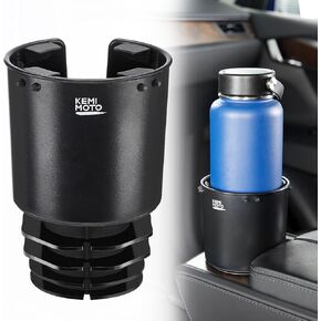 KEMIMOTO Universal Cup Holder Expander - Fits Hydro Flask, Yeti, Bottles 18-40oz - For Car, Golf Cart, RV, Truck, UTV